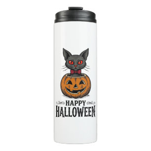 Bouteilles Isothermes Chat d'Halloween Mignon Citrouille Vintage Épouvan