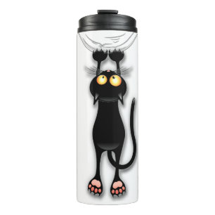 Bouteilles Isothermes Chat drôle Personnage Grattant Tissu