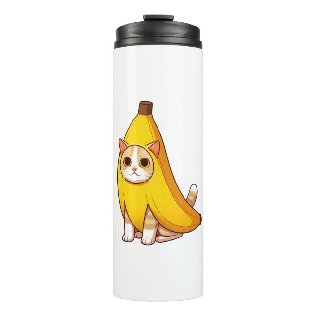 Bouteilles Isothermes Chat en costume de banane (Devant)