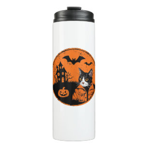 Bouteilles Isothermes Chat Halloween Art 2024 Kitten Chats Hommes Femmes