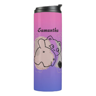 Bouteilles Isothermes Chat joueur personnalisé avec fil