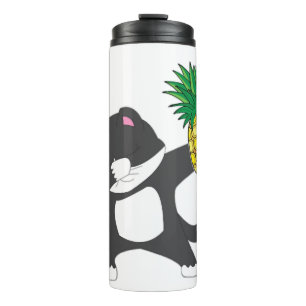 Bouteilles Isothermes Chat Kitty Dabbing Ananas Aloha Plage Hawaïen
