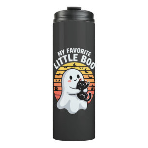 Bouteilles Isothermes Chat Little Boo fantôme d'Halloween