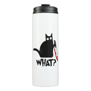 Bouteilles Isothermes Chat Meurtrier Avec Couteau