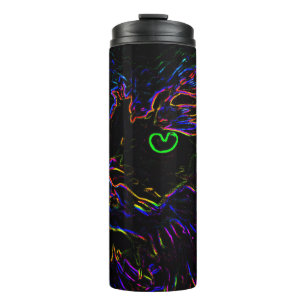 Bouteilles Isothermes Chat Neon Glow