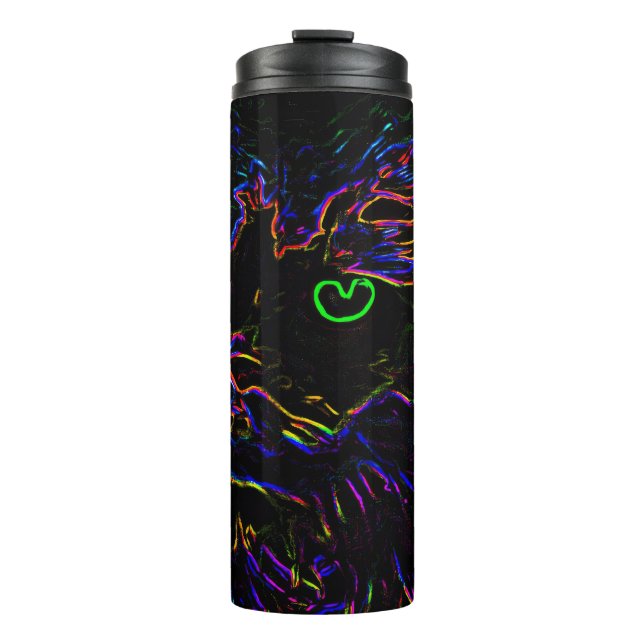 Bouteilles Isothermes Chat Neon Glow (Devant)