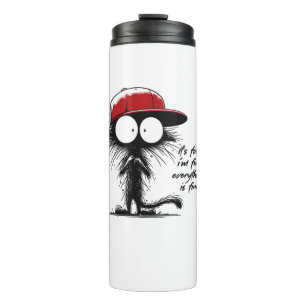 Bouteilles Isothermes Chat noir C'est bon Je vais bien Tout va bien Fu