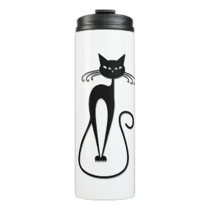 Bouteilles Isothermes Chat noir maigre fantaisiste