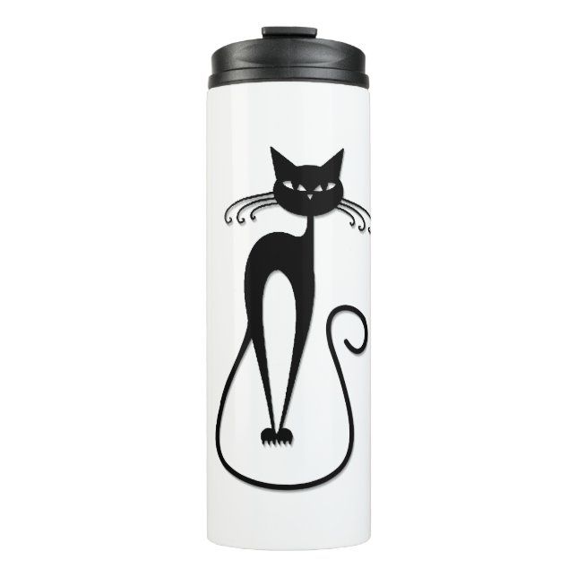 Bouteilles Isothermes Chat noir maigre fantaisiste  (Devant)