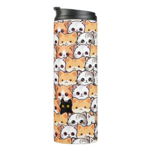 Bouteilles Isothermes Chat noir mignon en chats orange animal de compagn