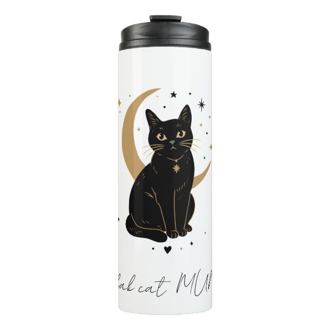 Bouteilles Isothermes Chat noir tumblr (Devant)