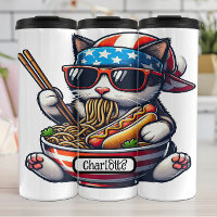 Chat patriotique : Ramen, Fête du chien chaud