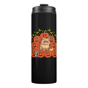 Bouteilles Isothermes Chat perse citrouille Halloween Kitten Jack O Lant