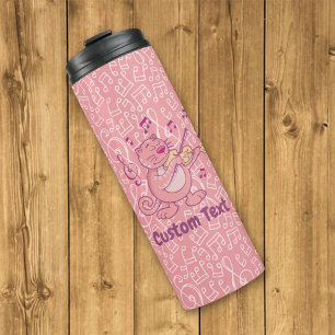 Bouteilles Isothermes Chat rose avec chaudière thermique violon
