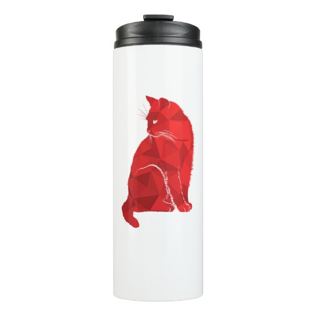 Bouteilles Isothermes Chat Rouge Chat Rose Chat Chat Miror Poly (Devant)