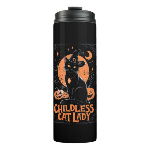Bouteilles Isothermes Chat sans enfant Lady Halloween élection sorcière