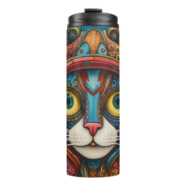 Bouteilles Isothermes Chat Steampunk 21 sur 21 (Devant)