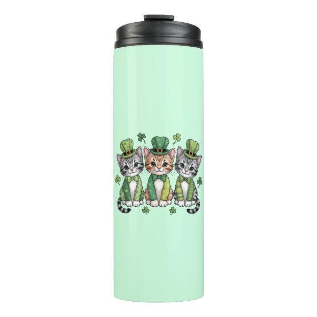 Bouteilles Isothermes Chatons chanceux de la Saint-Patrick-47474 (Devant)