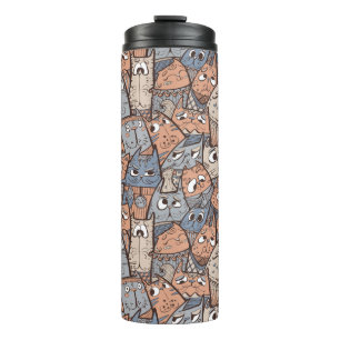 Bouteilles Isothermes Chats caricaturaux amusants