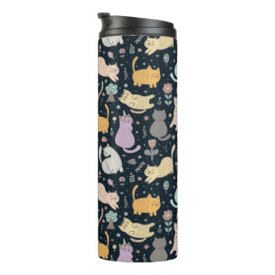 Bouteilles Isothermes Chats et Fleurs Conception Tumbler Thermique