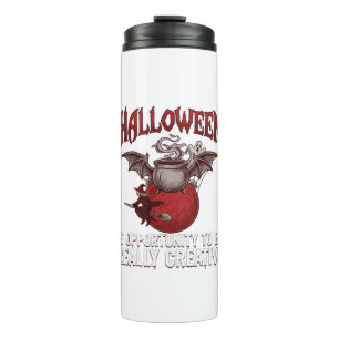 Bouteilles Isothermes Chaudron ailé de chauve-souris d'Halloween Sorcièr
