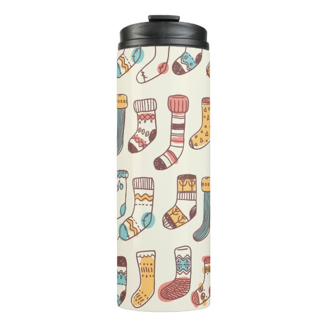 Bouteilles Isothermes Chaussettes Doodle mignonnes : Simplicité scandina (Devant)