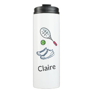 Bouteilles Isothermes Chaussures de Tennis Personnalisées Raquette & Bal