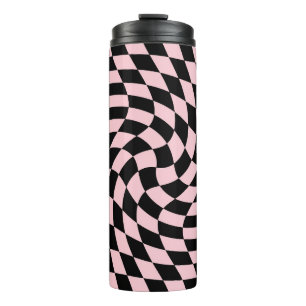 Bouteilles Isothermes Chaussures Pastel Noir Pink Retro À damiers