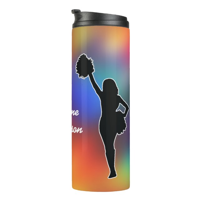 Bouteilles Isothermes Cheerleading - Cheerleader silhouette Personalize  (Tourné sur la droite)
