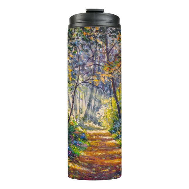 Bouteilles Isothermes Chemin de l'Impressionnisme : Aquarelle de forêt e (Devant)