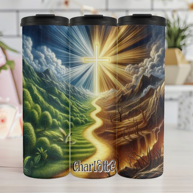 Bouteilles Isothermes Chemin vers la croix éclairée (Créateur téléchargé)