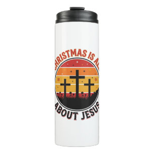 Bouteilles Isothermes Chemise Christian Noël Jésus Coucher de soleil Cro