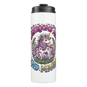 Bouteilles Isothermes Chemise commerciale Licorne Champignons Mousse et