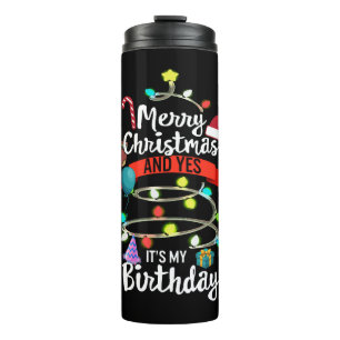 Bouteilles Isothermes Chemise D'Anniversaire De Noël, Joyeux Noël Et Oui