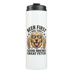 Bouteilles Isothermes Chemise de bière Retriever doré Funny Dog Lover Vi