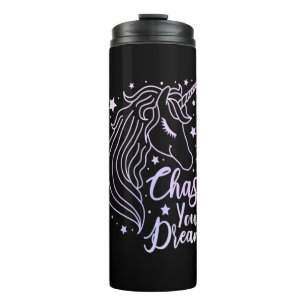 Bouteilles Isothermes Chemise de Licorne Fille Rose Violet Chase Your Dr
