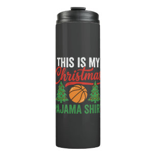 Bouteilles Isothermes Chemise de pyjama de Noël de basketball