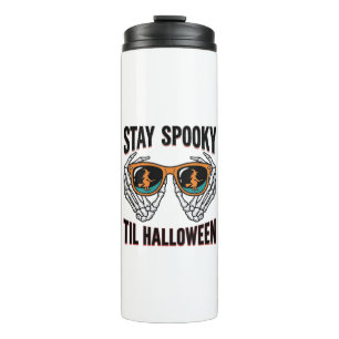 Bouteilles Isothermes Chemise Halloween squelette avec lunettes de sorci