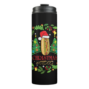 Bouteilles Isothermes Chemise Hot Dog Lover Xmas Ugly HotDog Noël