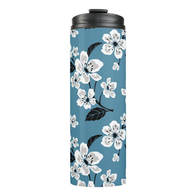 BOUTEILLES ISOTHERMES CHERRY BLOSSOM - SAKURA (BLEU FUMEUR) (Devant)