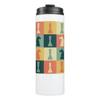Bouteilles Isothermes Chess Pieces Vintage Retro Checkmate Board Gift