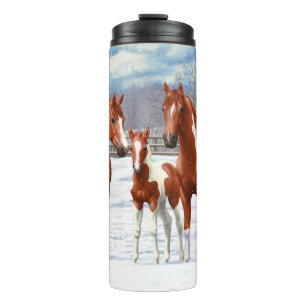 Bouteilles Isothermes Chestnut Pinto Sorrel Peinture Quarter Chevaux Dan