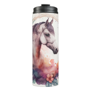 Bouteilles Isothermes Cheval aquarelle