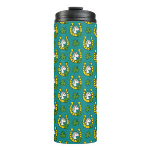 Bouteilles Isothermes Cheval blanc avec Chaussure de Cheval d'or, Motif