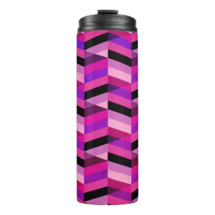 Bouteilles Isothermes Chevron Abstrait/Herringbone   Purples et violets