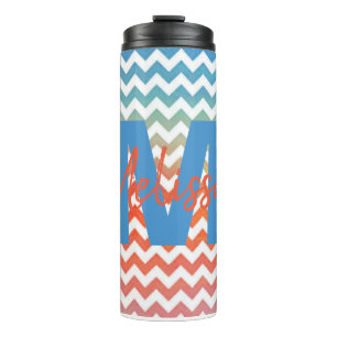 Bouteilles Isothermes Chevron pastel personnalisé