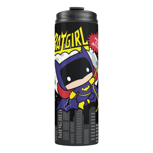 Bouteilles Isothermes Chibi Batgirl Prêt Pour L'Action (Devant)