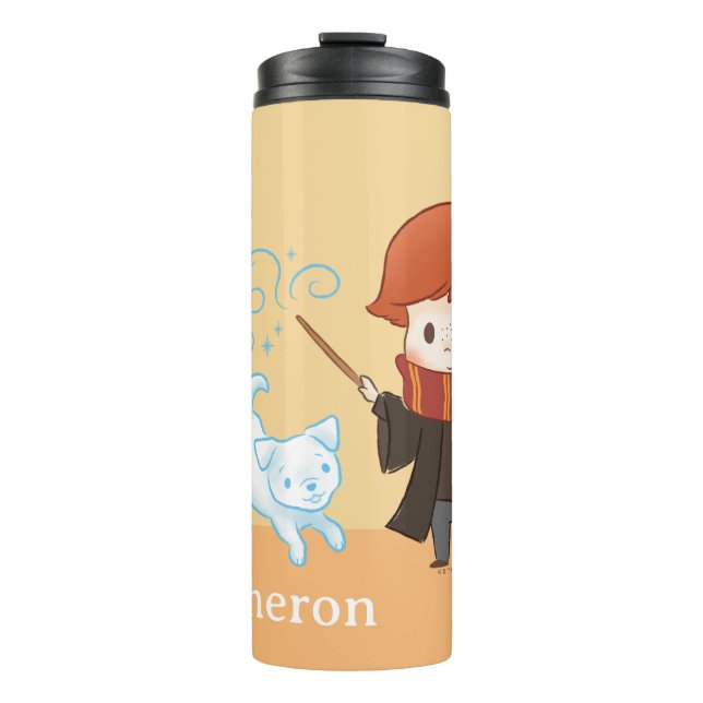 Bouteilles Isothermes Chibi Ron Weasley Patronus (Devant)
