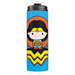 Bouteilles Isothermes Chibi Wonder Woman avec Pois et logo