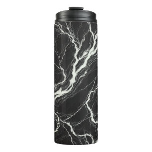 Bouteilles Isothermes Chic  Aspect Marbre Noir & Blanc  Glamour